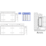 Compact Double Panel Low Sill Radiator - 200mm High x 1000mm Wide