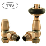 Enzo Thermostatic Traditional TRV Angle Radiator Valves