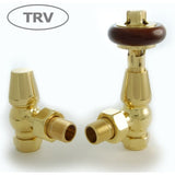 Enzo Thermostatic Traditional TRV Angle Radiator Valves