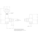 Enzo Thermostatic Traditional TRV Angle Radiator Valves