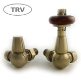 Enzo Thermostatic Traditional TRV Corner Radiator Valves