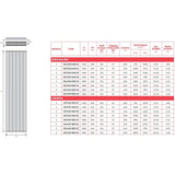 Holborn Vertical Aluminium Radiator - 1866mm H x 260mm W