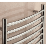 Lanark Curved Towel Rail - 1200mm H x 500mm W