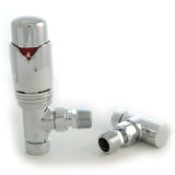 Essential Thermostatic TRV Angle Modern Radiator Valves