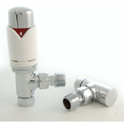Essential Thermostatic TRV Angle Modern Radiator Valves