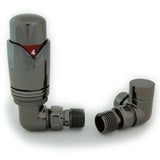 Essential Thermostatic TRV Corner Modern Radiator Valves