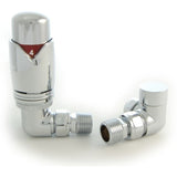 Essential Thermostatic TRV Corner Modern Radiator Valves