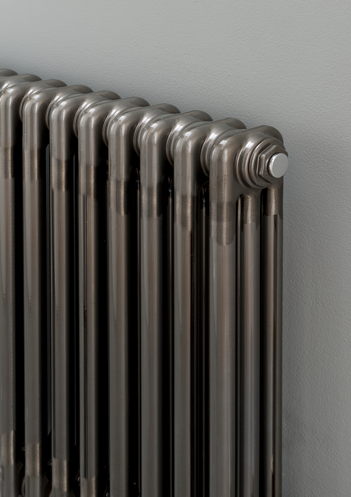 Cornel 2 Column Radiator - 1500mm H x 384mm W - Bare Metal Lacquer ...