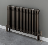 Cornel 4 Column Radiator - 600mm H x 1194mm W - Bare Metal Lacquer