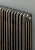 Cornel 3 Column Radiator - 500mm H x 609mm W - Bare Metal Lacquer