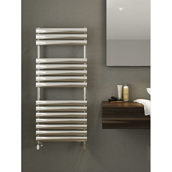 Cove Towel Rail - 1120mm High x 500mm Wide - Polished Stainless