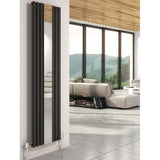 Cove Mirror Vertical Radiator - 1800mm High x 500mm Wide