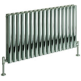 Cove Stainless Steel Double Horizontal Radiator - 600mm High x 1180mm Wide