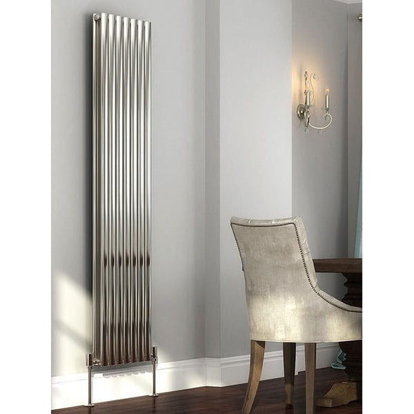 Cove Stainless Steel Double Vertical Radiator - 1800mm High x 295mm Wide