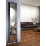 Delta Stainless Steel Vertical Radiator - 2000mm High x 230mm Wide