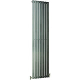 Delta Stainless Steel Vertical Radiator - 1800mm High x 410mm Wide