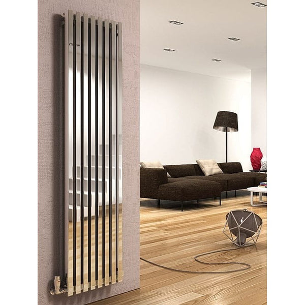 Dune Stainless Steel Vertical Radiator - 1800mm High x 460mm Wide